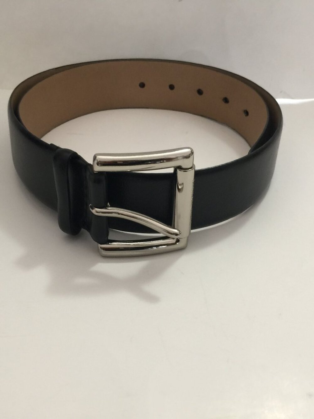 MICHAEL KORS UNISEX BLACK LEATHER BELT-NEW